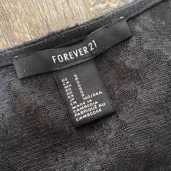 Forever 21 Red Bodycon Mini Dress Open Lace Back Keyhole Size Small Scoop Neck - Picture 3 of 6